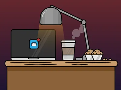 Good Morning World coffee good morning mac mail muffin sunshine work