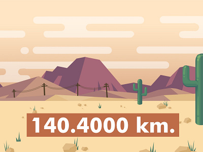 Desert dessert flat illustration