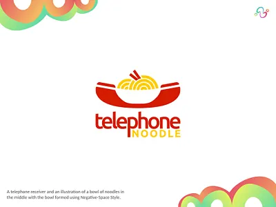 Telephone Noodle Logo bowl brand design brand designer call chopstick food handphone logo design logo designer logo for sale logo idea logo inspiration logomark logotype noodle phone ramen smartphone telephone zzoe iggi