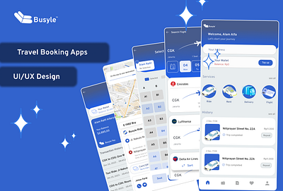 Travel Apps For Busyle app design branding graphic design interface logo ui ux