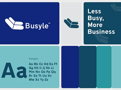 Branding For Busyle, The Future Of Travel Business brandidentity branding colorpalette logo typography