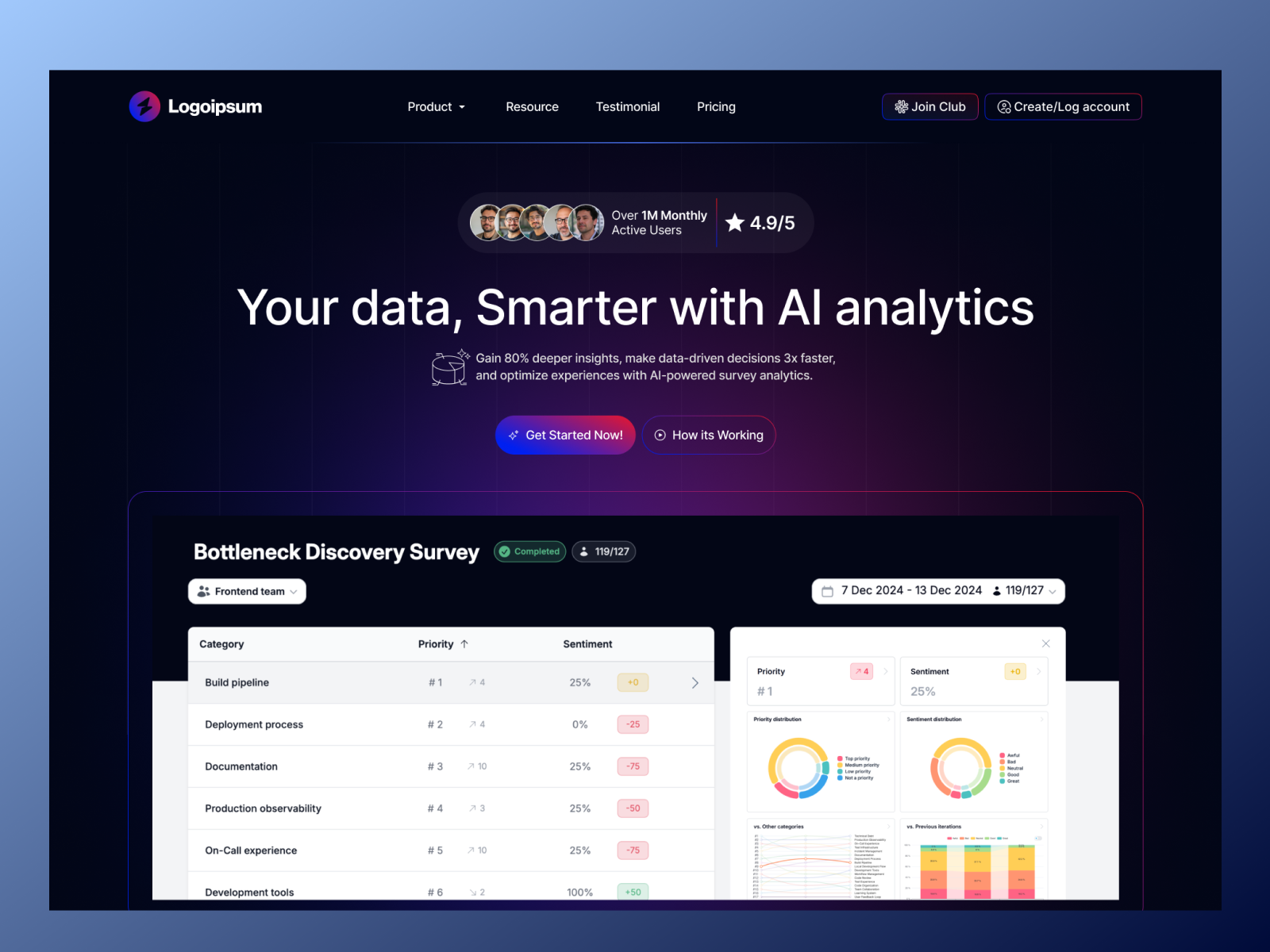 Example of Powerful Ai Landing Page Design