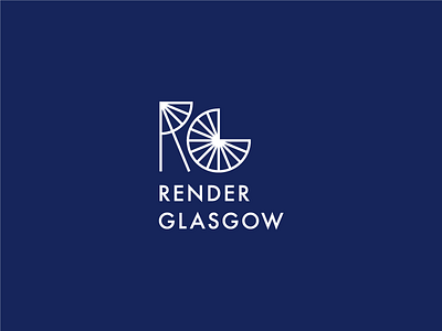 Render Glasgow - Unused Concept branding design futura glasgow lines logo scotland vector youth