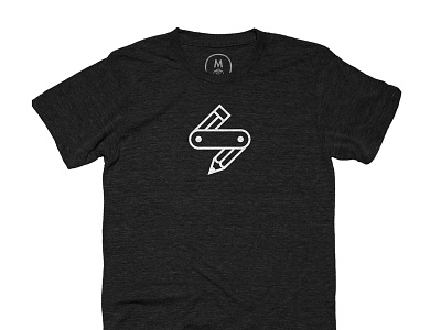 Pocket Pencil Tee cotton bureau icon logo logodesign luke lukedesign mark pencil pocket shirt symbol tool