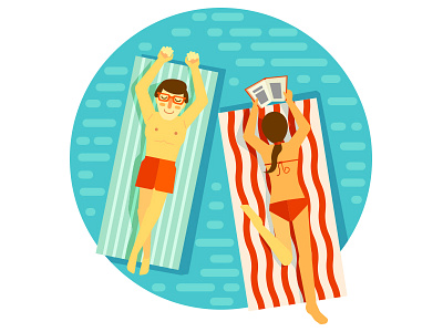 summertime illustration retro summer vector