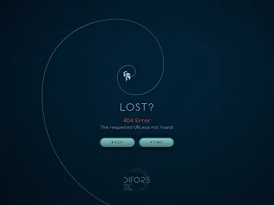 404 Lost in Space 404 error page space web