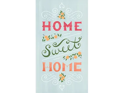 Home Sweet Home hand lettering
