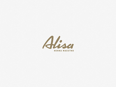 Alisa 2 brand branding henna icon logo logofolio logotype mark script symbol type