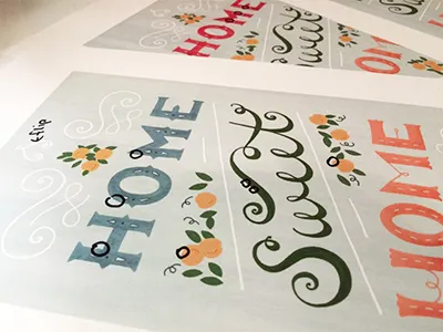 Home Sweet Home — Final Tweaks hand lettering