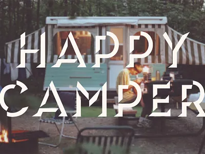 Camper Typeface display font lettering typeface