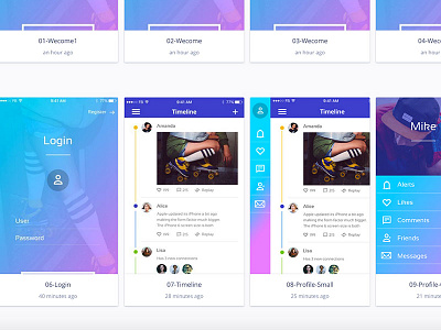 Prototyping: all screens app design designer invision ios iphone mobile prototyping ui ux