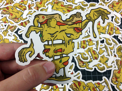 PIZZALIVE! halloween pizza sticker