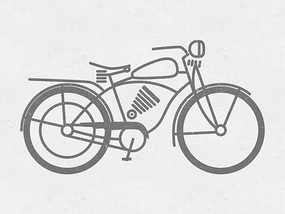 Schwinn Whizzer icon illustration motorcycle pictogram vector