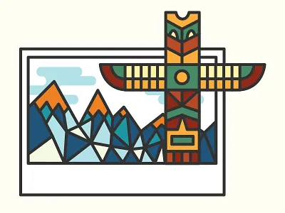 Instax Illustration frame future photomakers illustration instant photo instax line work