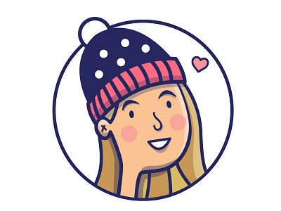 Me character design girl hat me winter