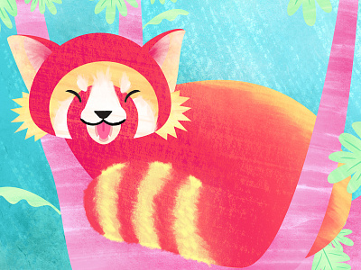 Red Panda animal cute disney illustration nature red panda