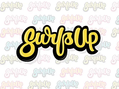 Surfs Up - Lettering hand lettering illustration lettering surfing surfs up