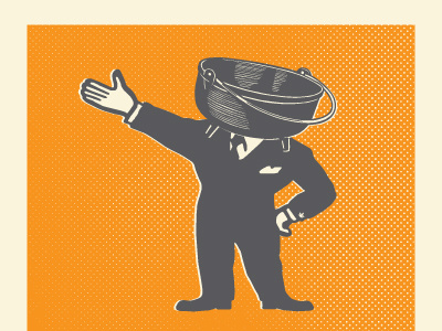 Campaign Teaser 2 csa orange puns screenprint vintage