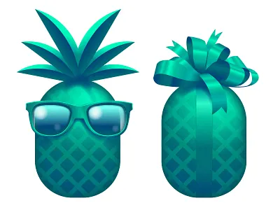 Pineapples fruit pineapple illustration vector