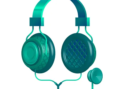 Headphones / Stethoscope headphones illustration vector