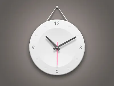 Wall Clock android app application clock graphic icon ios iphone logo photoshop time watch