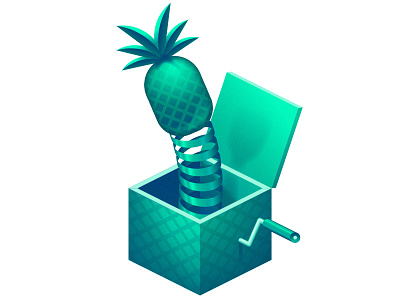 Jack in the box illustration toy vector