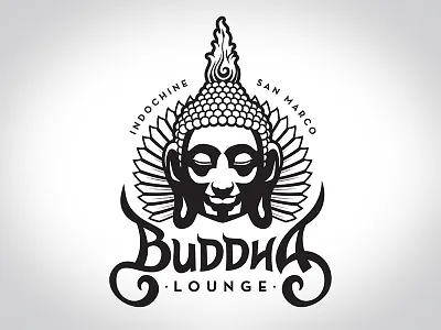 Buddha Lounge Logo asian bar identity indochine indonesia logo nightclub restaurant thai