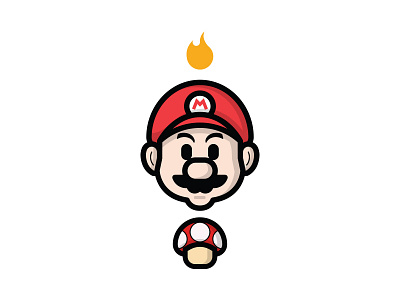 Mario game illustration illustrator mario smash bros video