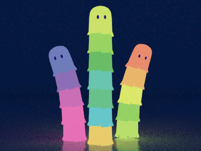 Hattifatteners animation art blender hattifatteners illustration moomin