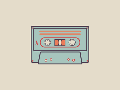 Cassette Tape | Audio Format Series audio cassette cassette tape icon music tape vector