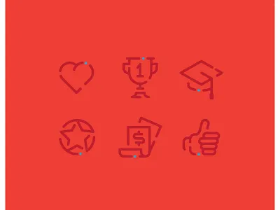 Some life goals icons goals icons life