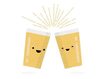 Cheers! beer coffee drinks happy