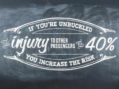 Chalk Art car chalk chalk art driving hand drawn safe safety seat belt stop motion type typography video