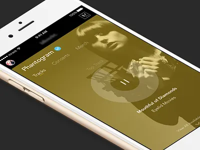 Music Idea audio idea ios music phantogram song sprint ui ux