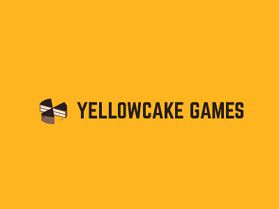 Yellowcake Games logo branding cake illustration logo nuclear