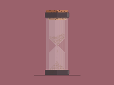 Hourglass drip flat grain hourglass icon kork muted sand shiny ui ux