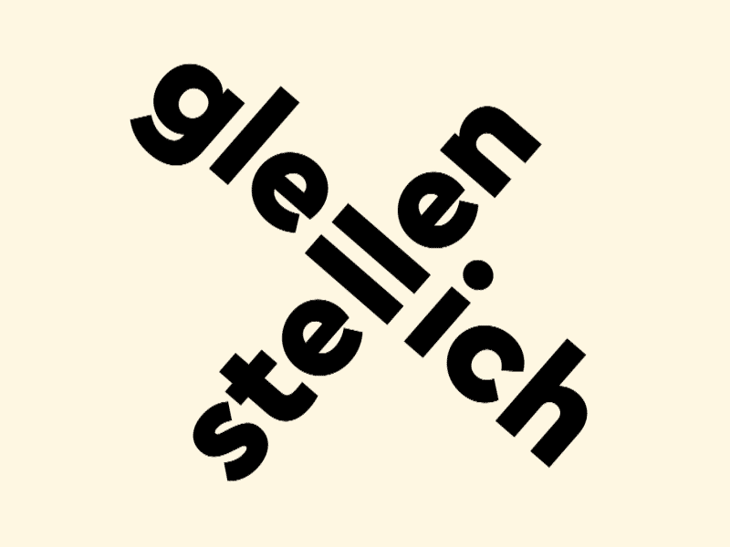 Gleichstellen.ch animated equality logo typography