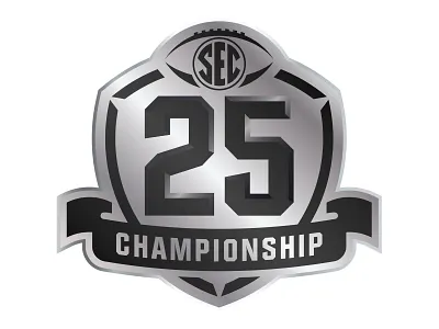 SEC 25th Football Championship Logo 25 football sec