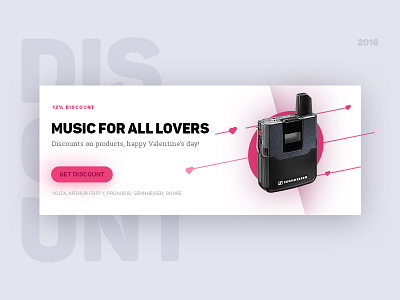 Sound equipment banner banner discount equipment music ui