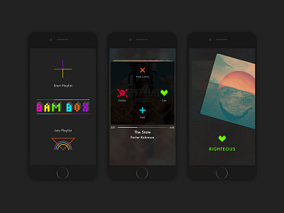 Bambox brand design minimal music music player pixel art ui ux