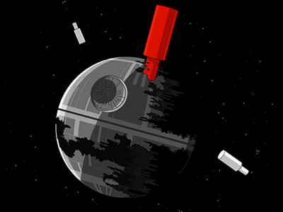 That's No Moon battleships cramped style death star illustration star wars