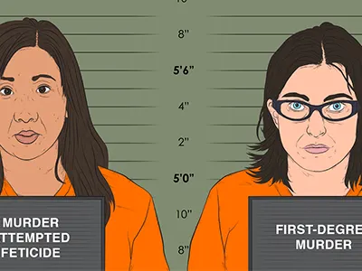 VICE Broadly Editorial Illustration art editorial face illustration jail line mugshot political portrait prison vector woman