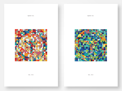 OpenGov Pixelated Geometric Posters geometry opengov posters vector