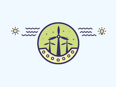 Natural Energy cycle concept cycle energy icon illustration windmill