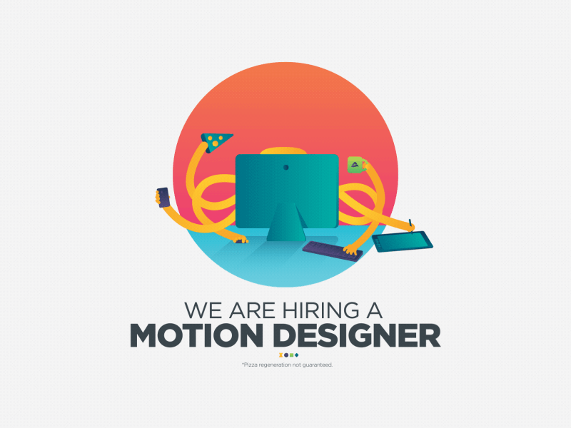 Highlands is Hiring! adventure time gif gradients hiring jake jobs motion graphics rubber hose