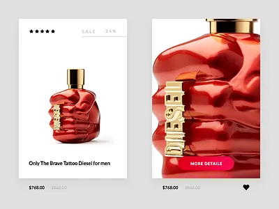 Part of the product list design ecommerce red shopify simple ui web white