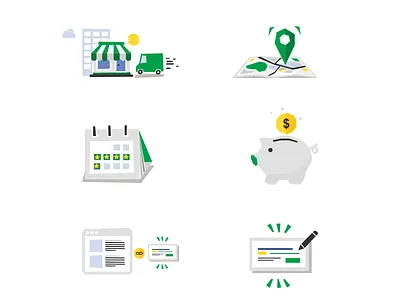 GoDaddy Ads Flow design go daddy illustration