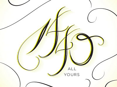 1440 Typography design handdrawn illustrator script typography wacom