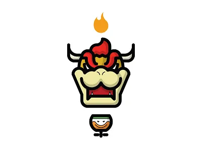 Bowser bowser game illustration illustrator smash bros video villain
