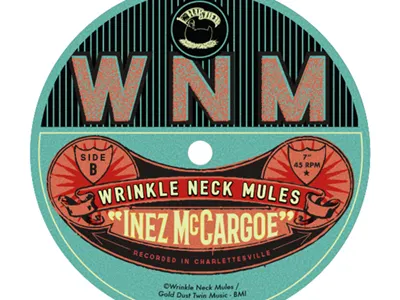 7" Record Label Design band lp old timey on wax record label seven inch shields